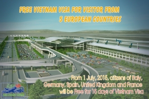 Vietnam Visa waiver for visitor from 5 European countries